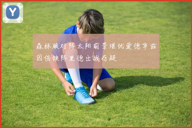 森林狼对阵太阳前景堪忧爱德华兹因伤缺阵里德出战存疑
